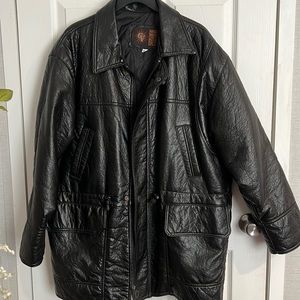 GV Mens Leather Jacket Large